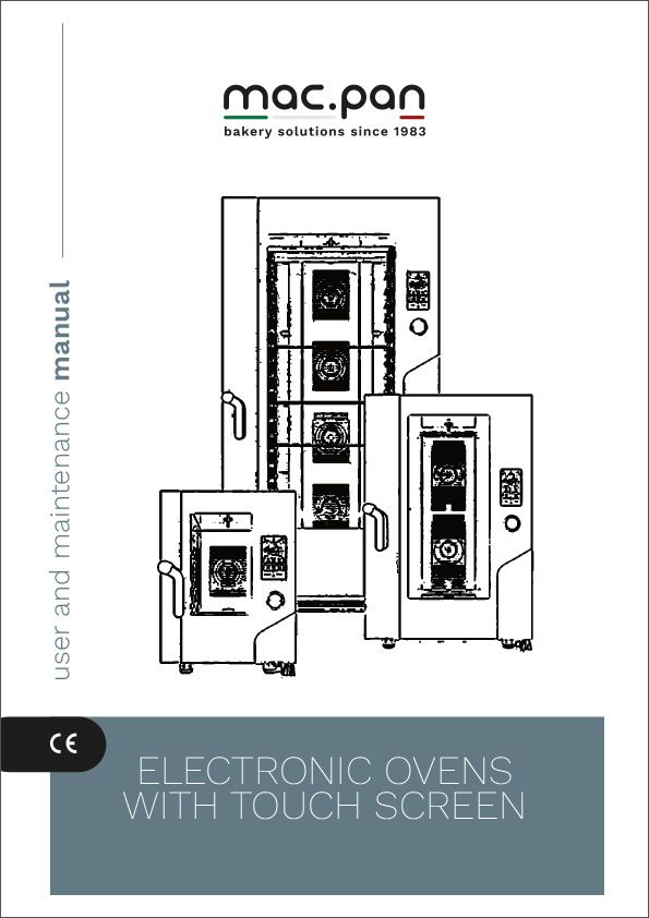 Electronic ovens with touch screen CONVE ETL